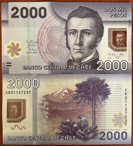 Chile 2013 clp 2000 - 2013, manuel